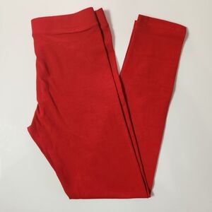Primary Red Kids Leggings Size: 12